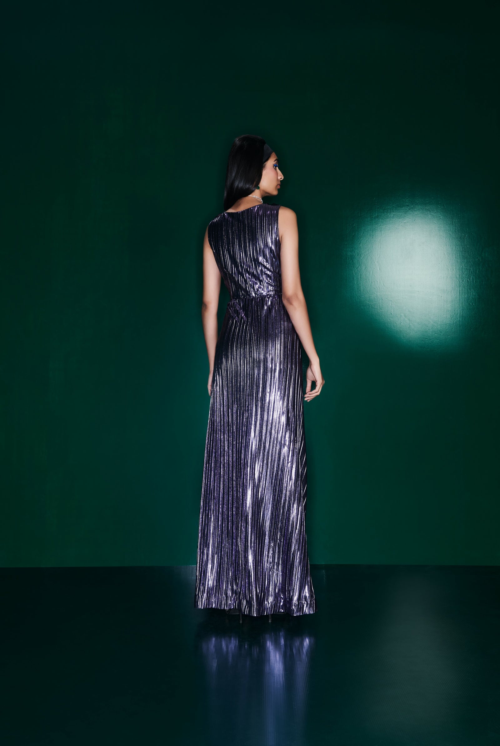 Metallic Orchid Gown