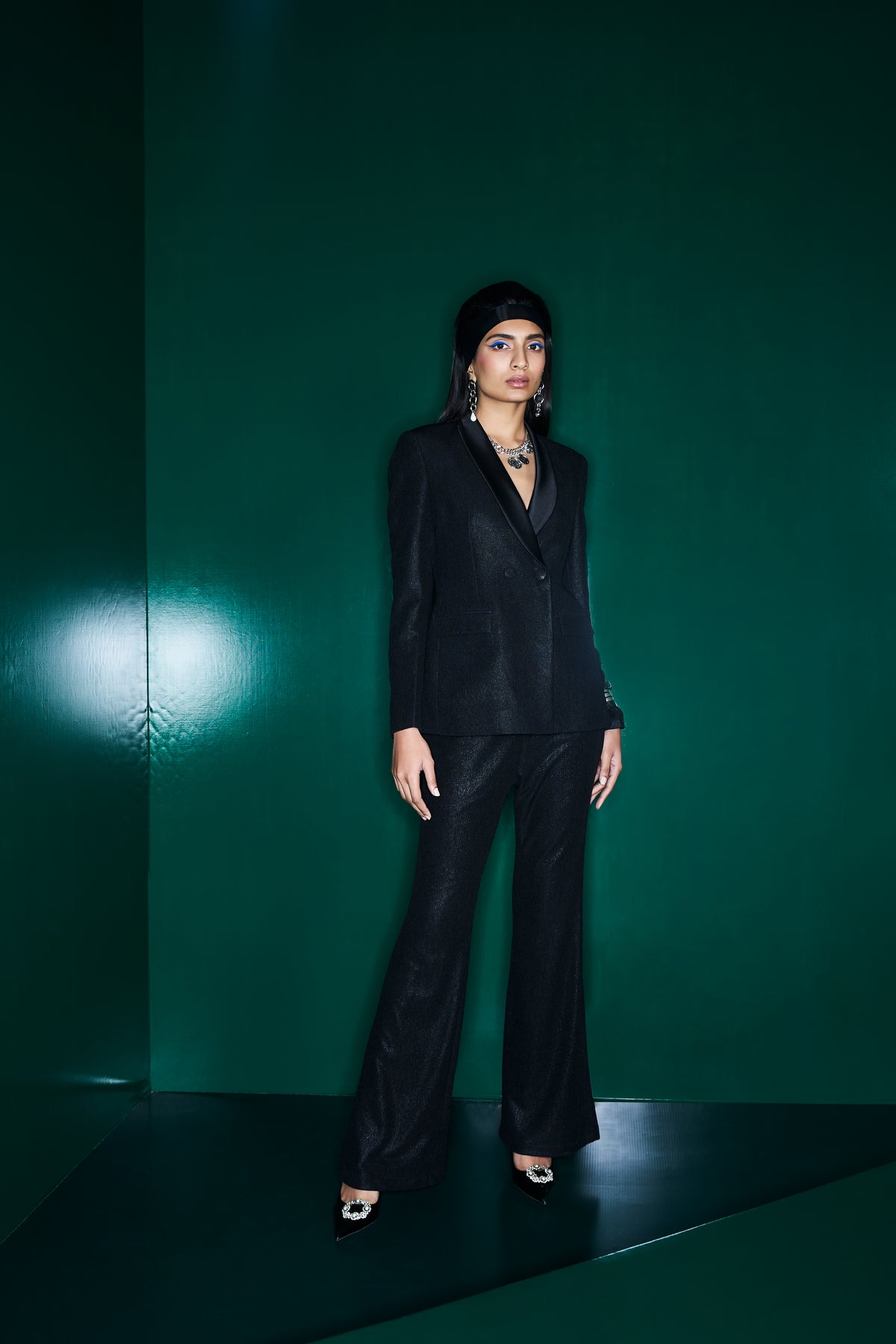 Nocturnal Noir Power Suit