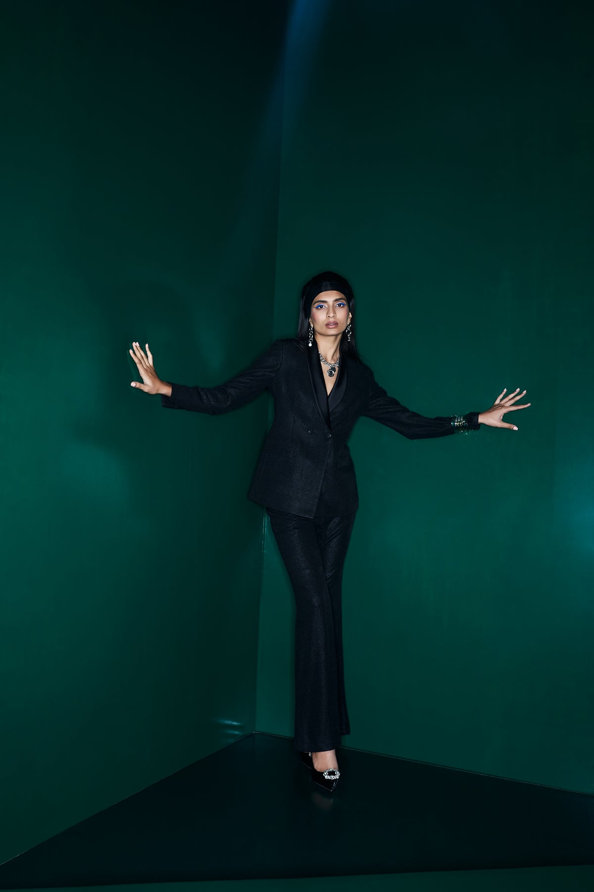 Nocturnal Noir Power Suit